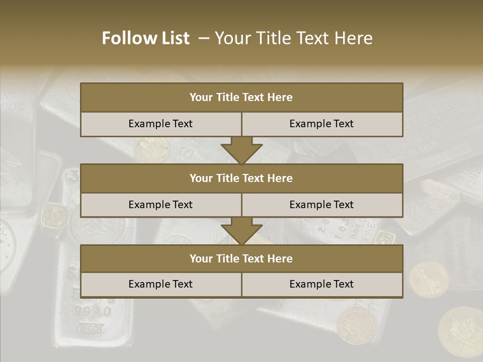 Silver Bar Ounce PowerPoint Template