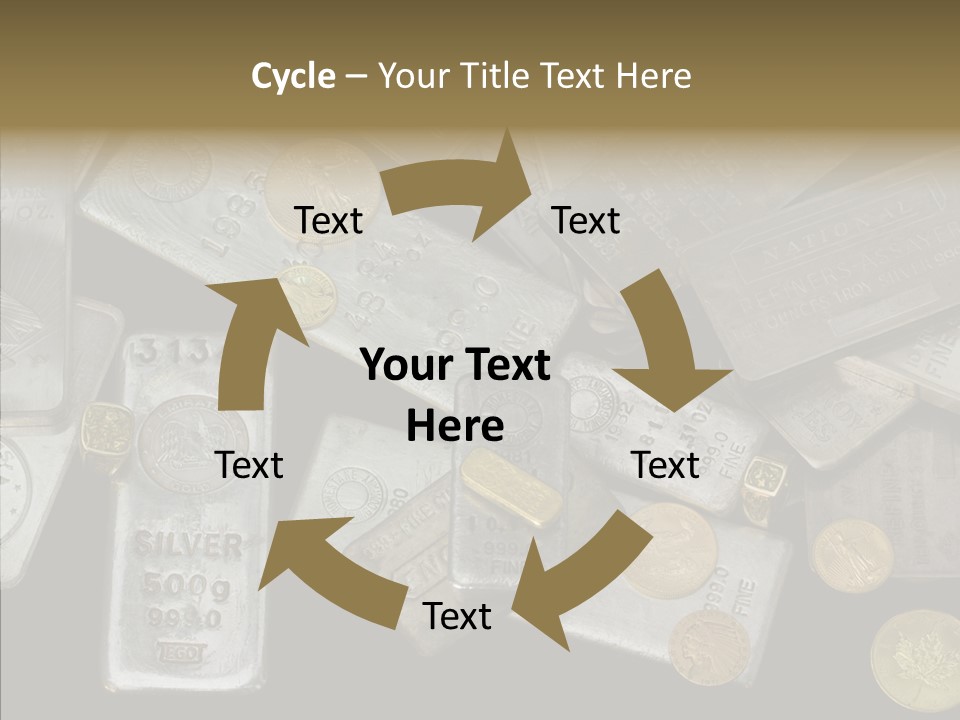 Silver Bar Ounce PowerPoint Template