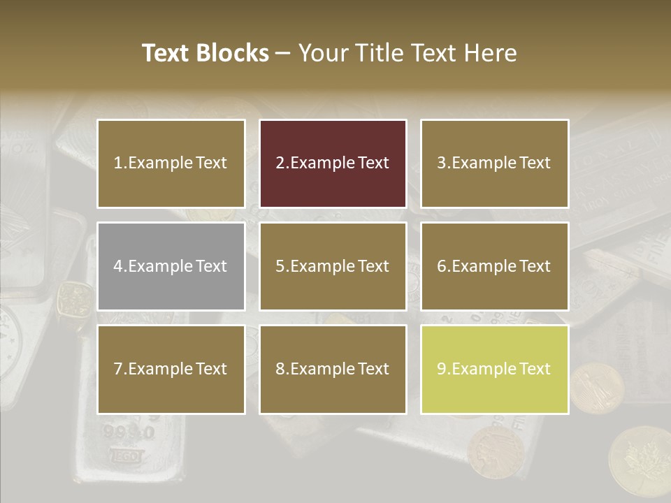 Silver Bar Ounce PowerPoint Template