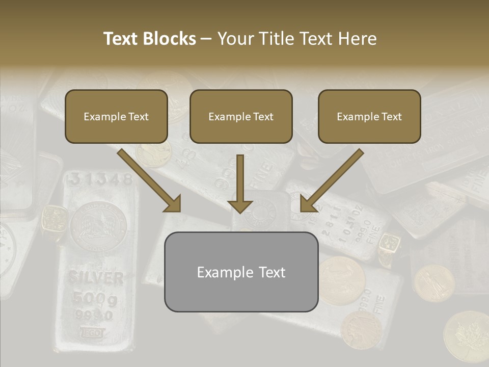 Silver Bar Ounce PowerPoint Template