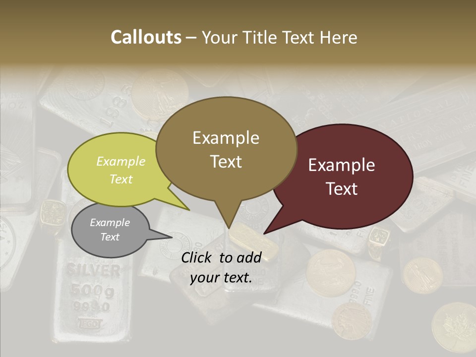 Silver Bar Ounce PowerPoint Template