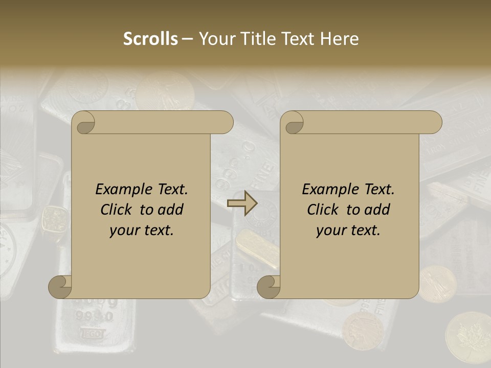 Silver Bar Ounce PowerPoint Template