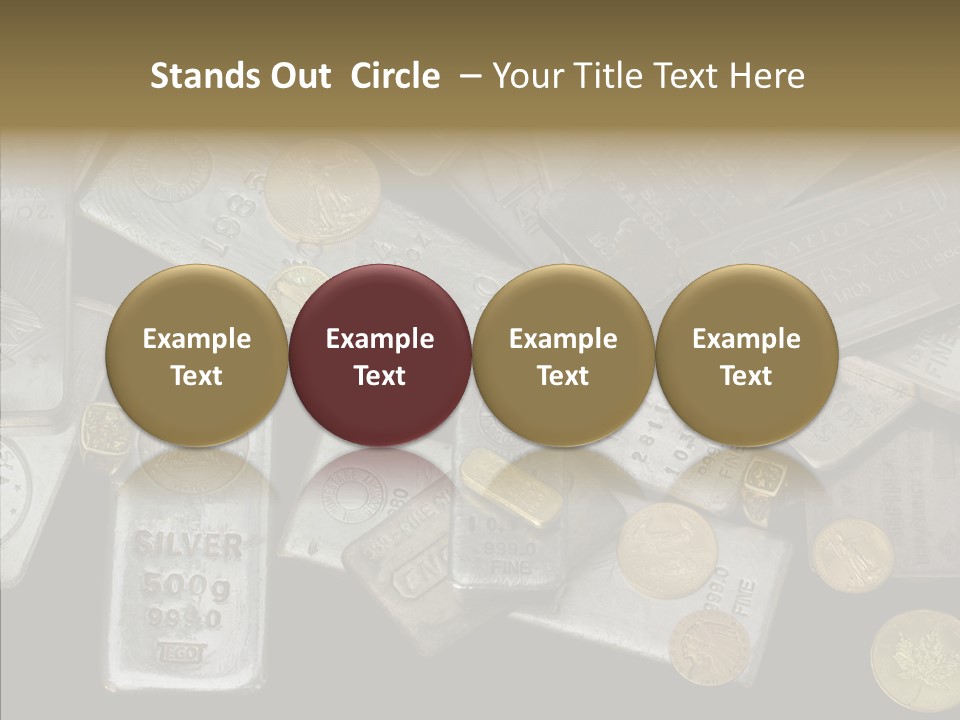 Silver Bar Ounce PowerPoint Template
