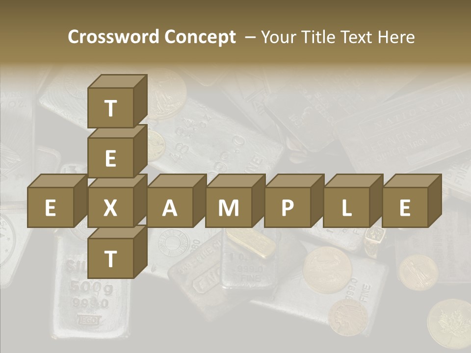 Silver Bar Ounce PowerPoint Template
