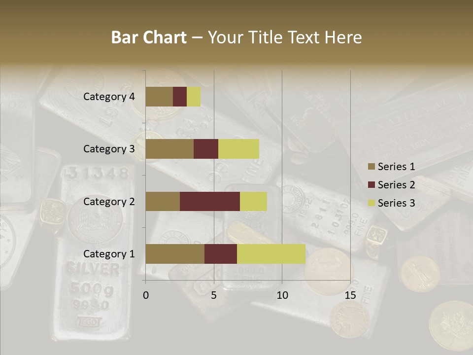 Silver Bar Ounce PowerPoint Template
