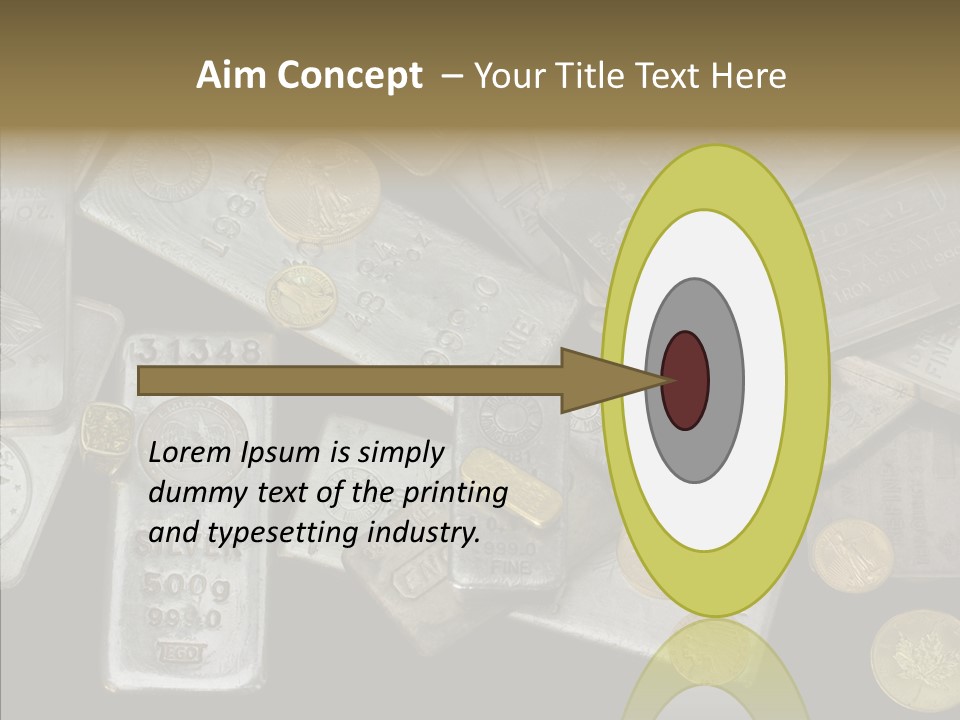 Silver Bar Ounce PowerPoint Template