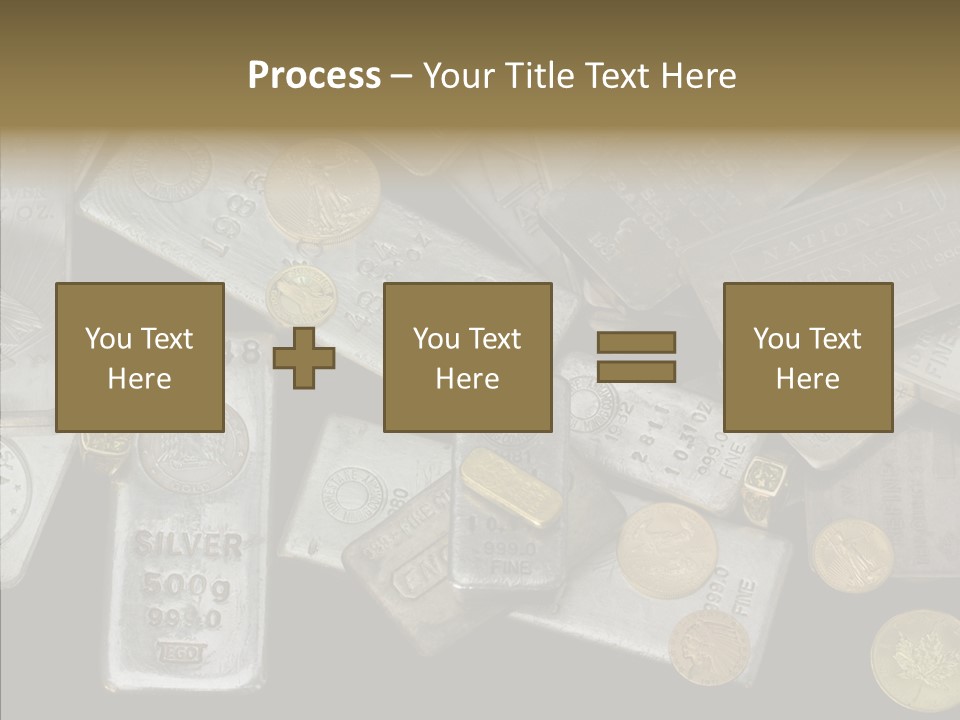 Silver Bar Ounce PowerPoint Template