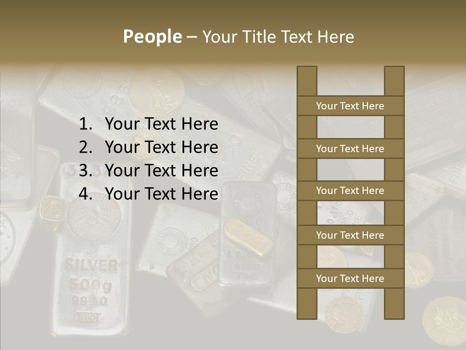 Silver Bar Ounce PowerPoint Template