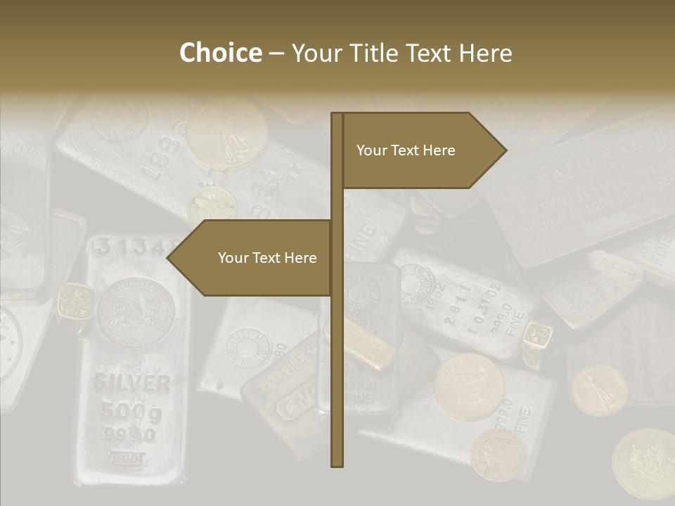 Silver Bar Ounce PowerPoint Template