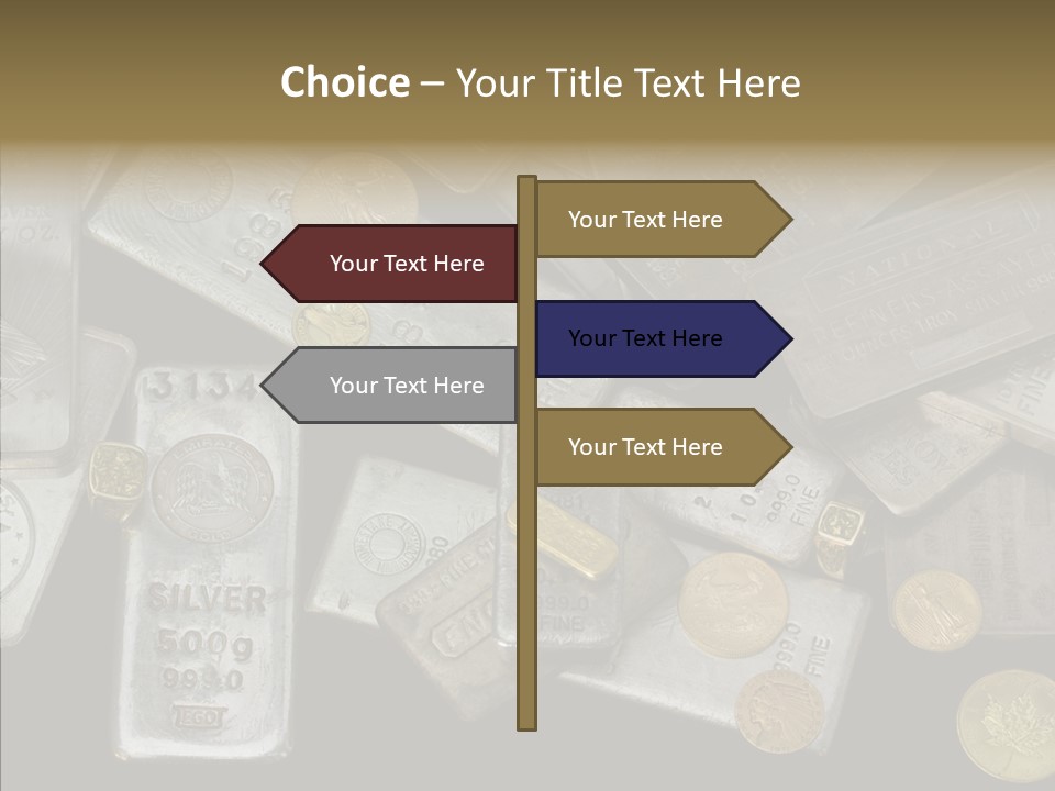 Silver Bar Ounce PowerPoint Template