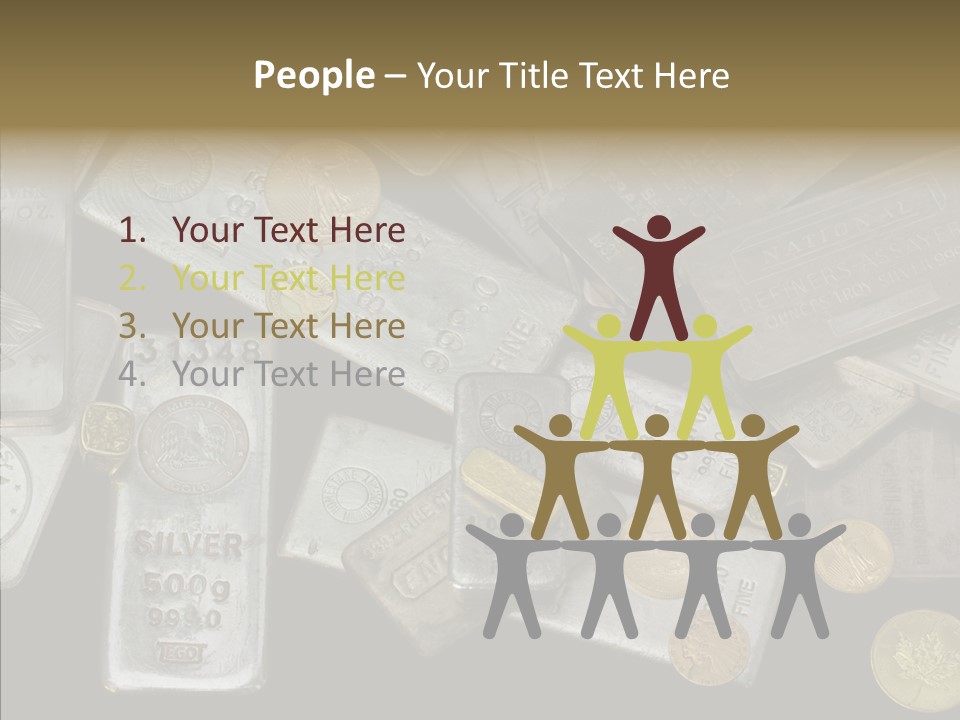 Silver Bar Ounce PowerPoint Template