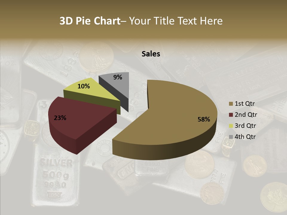 Silver Bar Ounce PowerPoint Template