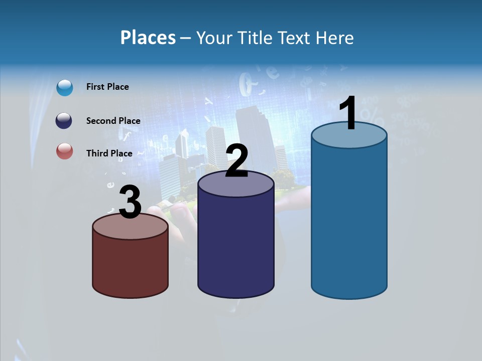 Skyscraper Structure Avenue PowerPoint Template