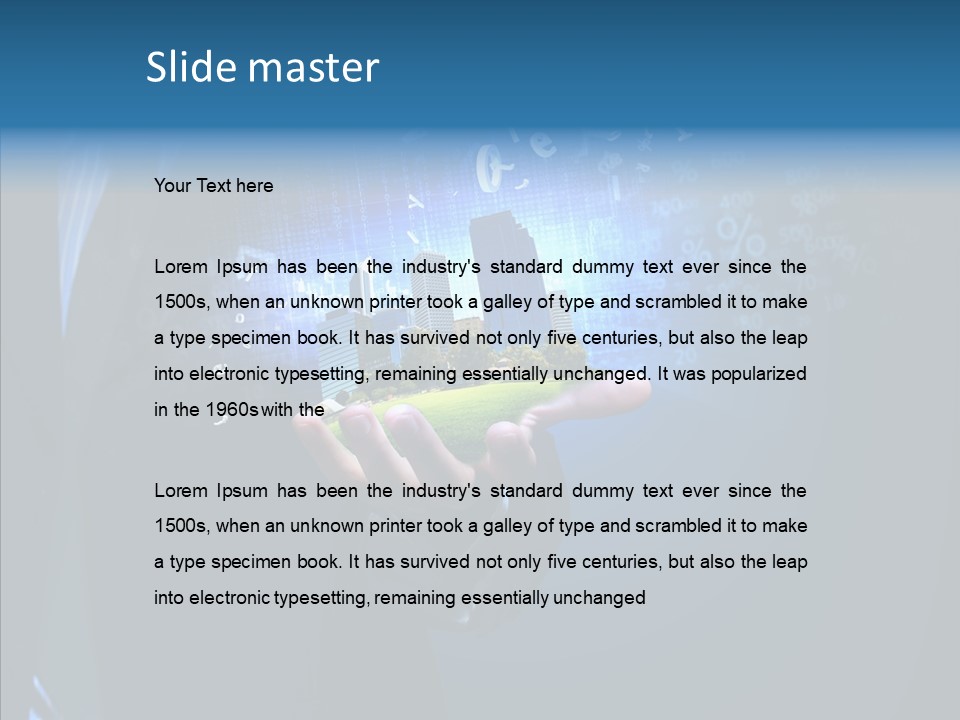 Skyscraper Structure Avenue PowerPoint Template