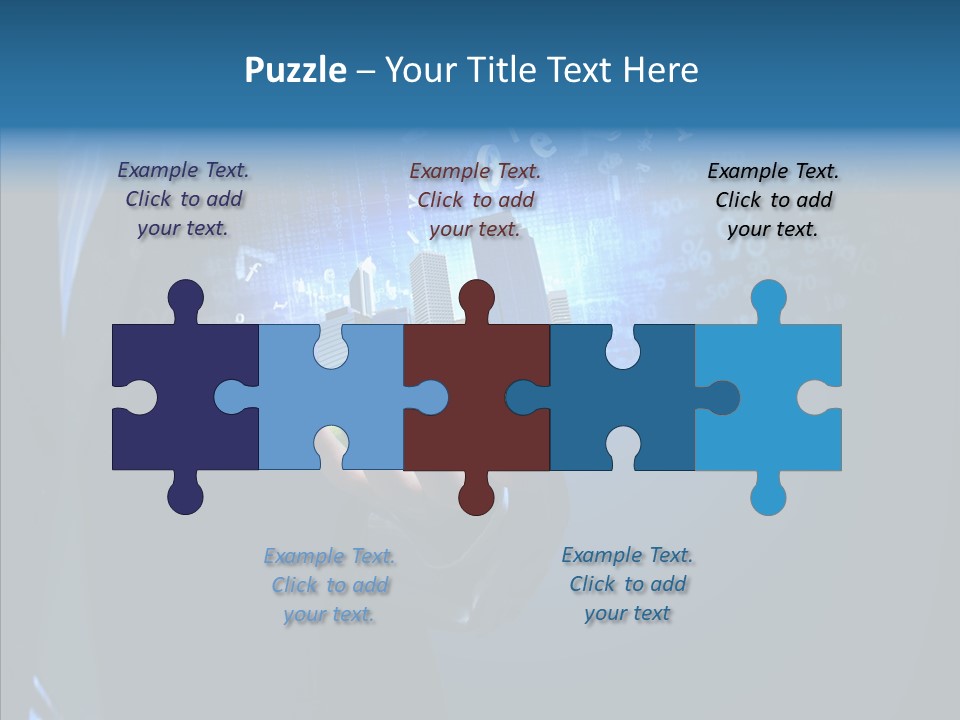 Skyscraper Structure Avenue PowerPoint Template