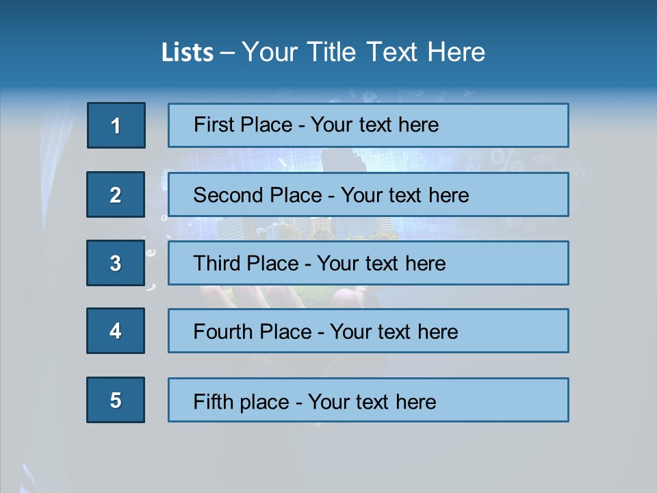 Skyscraper Structure Avenue PowerPoint Template