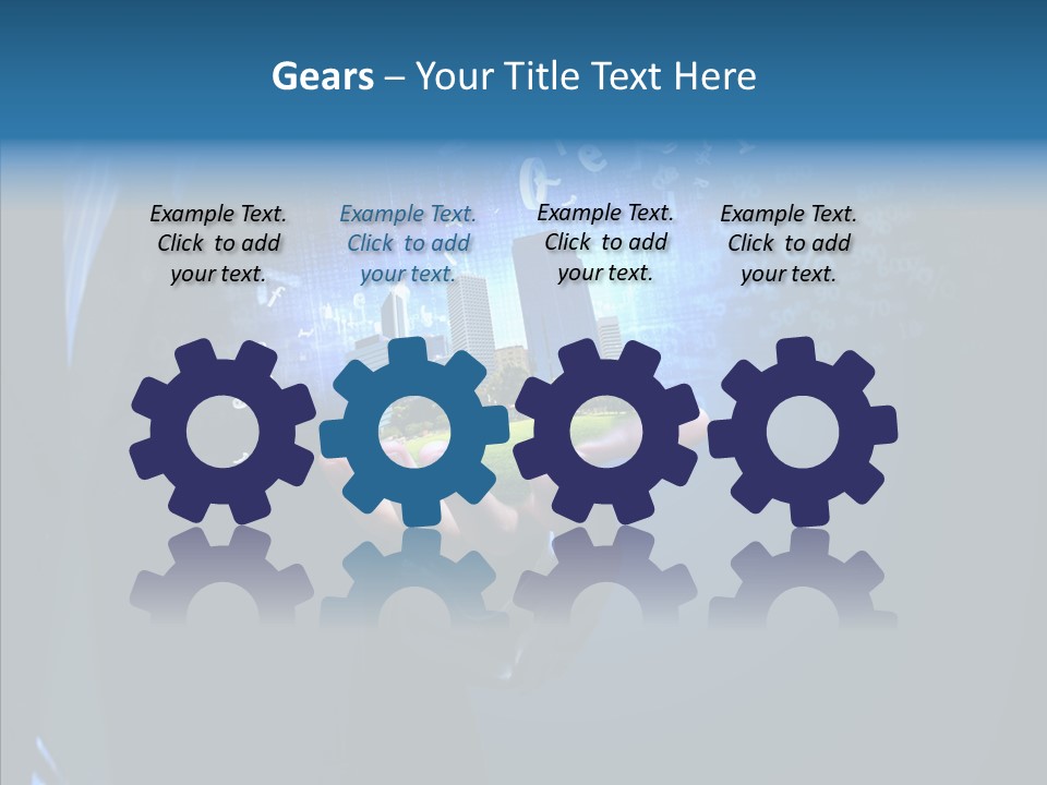 Skyscraper Structure Avenue PowerPoint Template