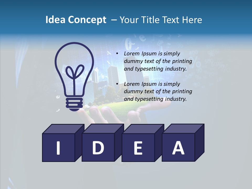 Skyscraper Structure Avenue PowerPoint Template