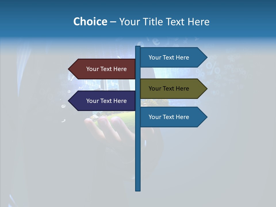 Skyscraper Structure Avenue PowerPoint Template