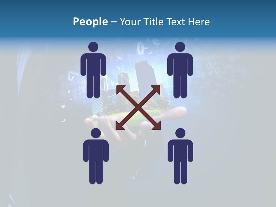 Skyscraper Structure Avenue PowerPoint Template