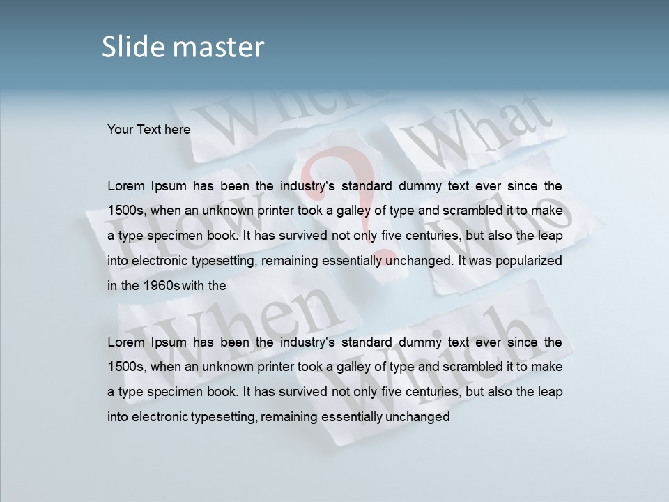 Who Where How PowerPoint Template