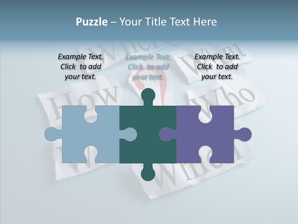 Who Where How PowerPoint Template