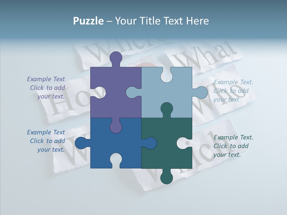 Who Where How PowerPoint Template