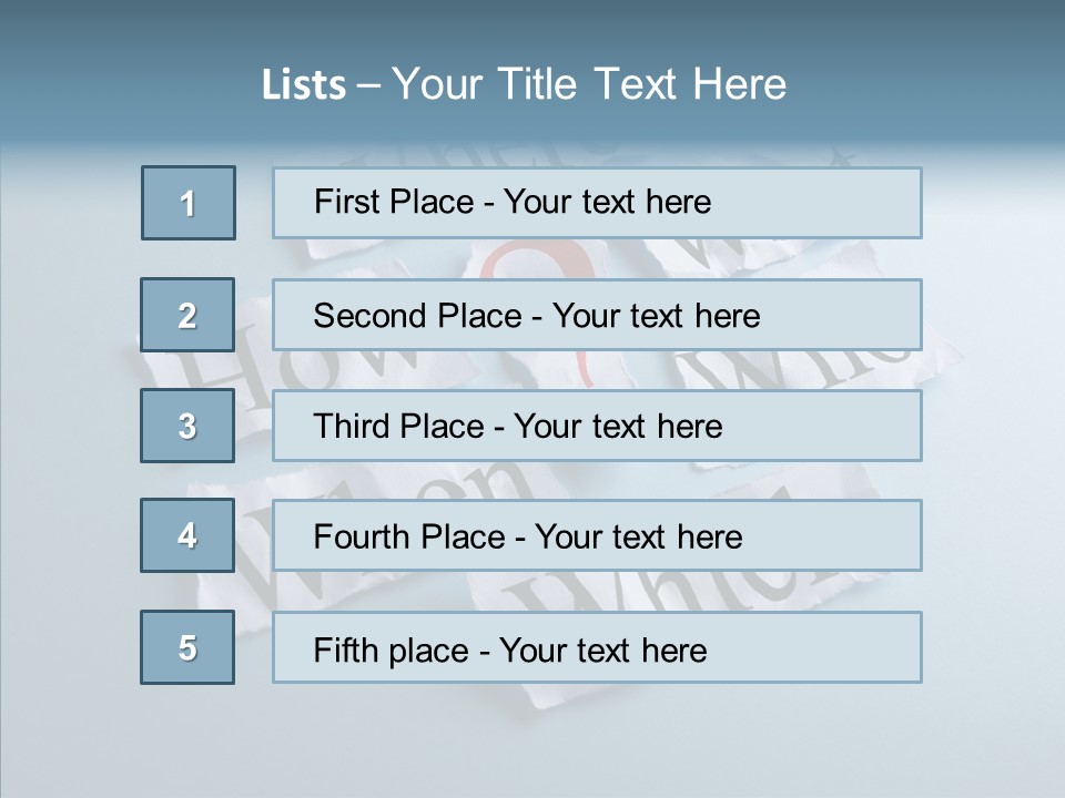 Who Where How PowerPoint Template