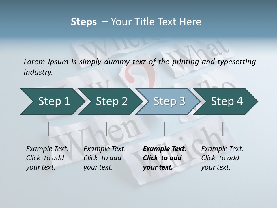 Who Where How PowerPoint Template