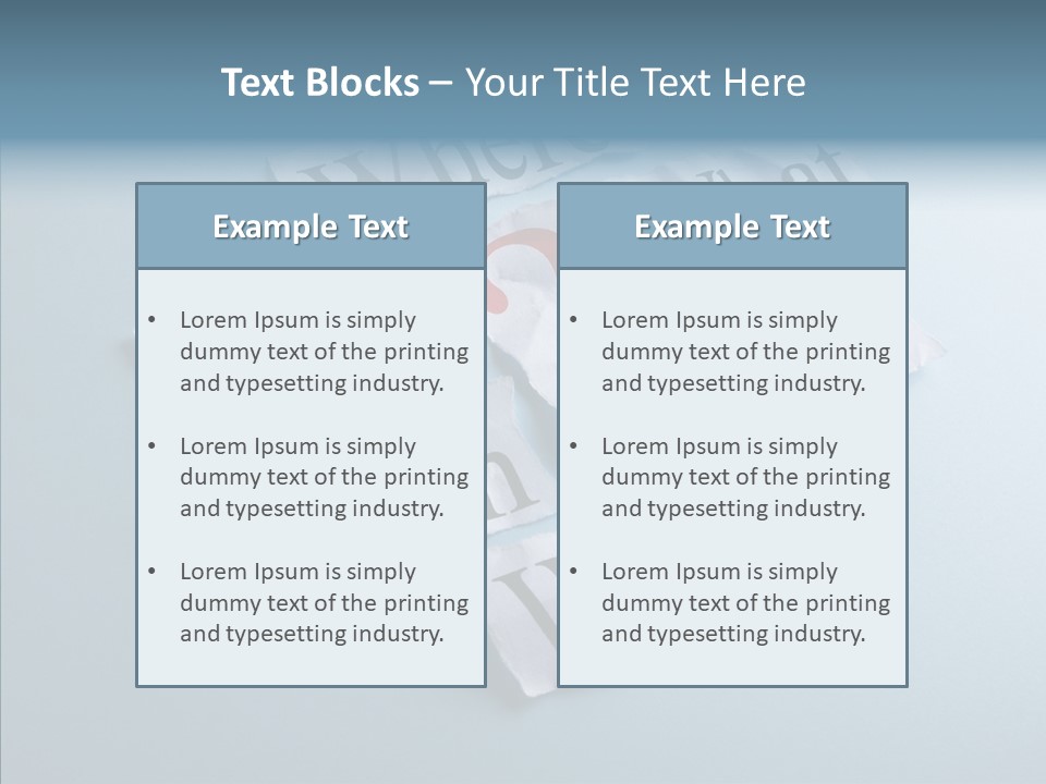 Who Where How PowerPoint Template