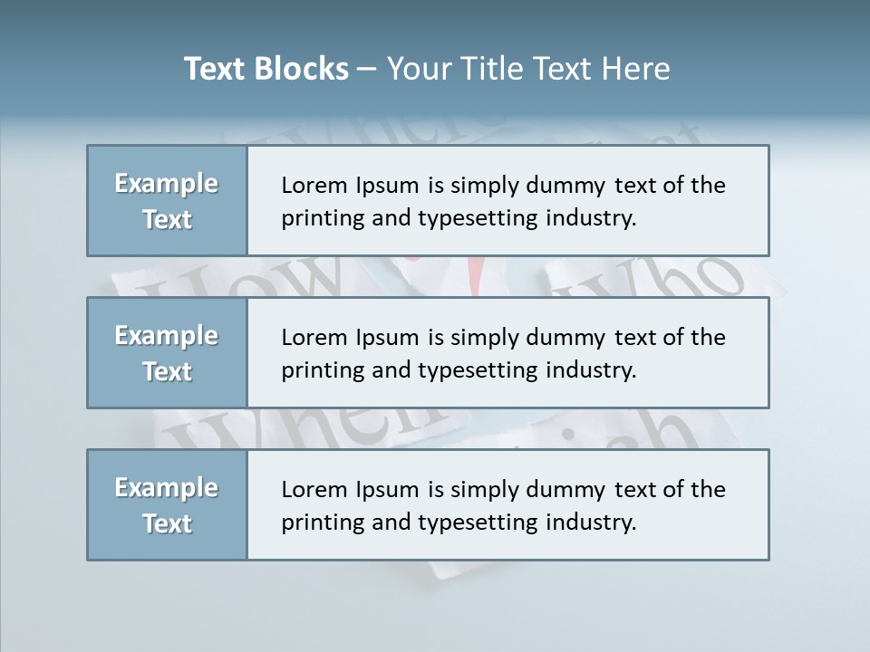 Who Where How PowerPoint Template