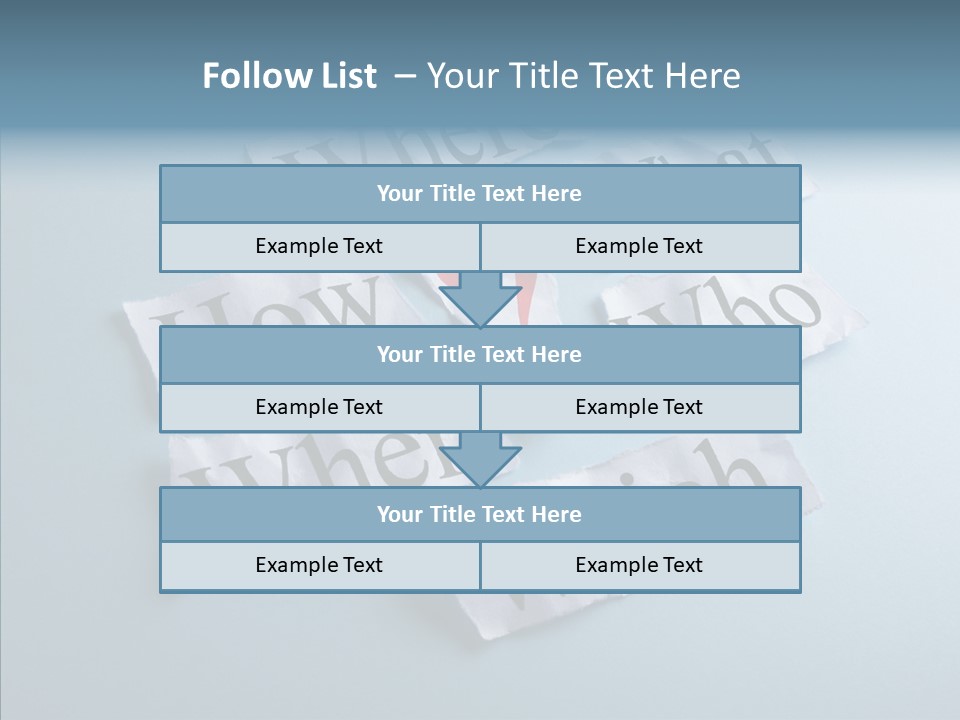 Who Where How PowerPoint Template