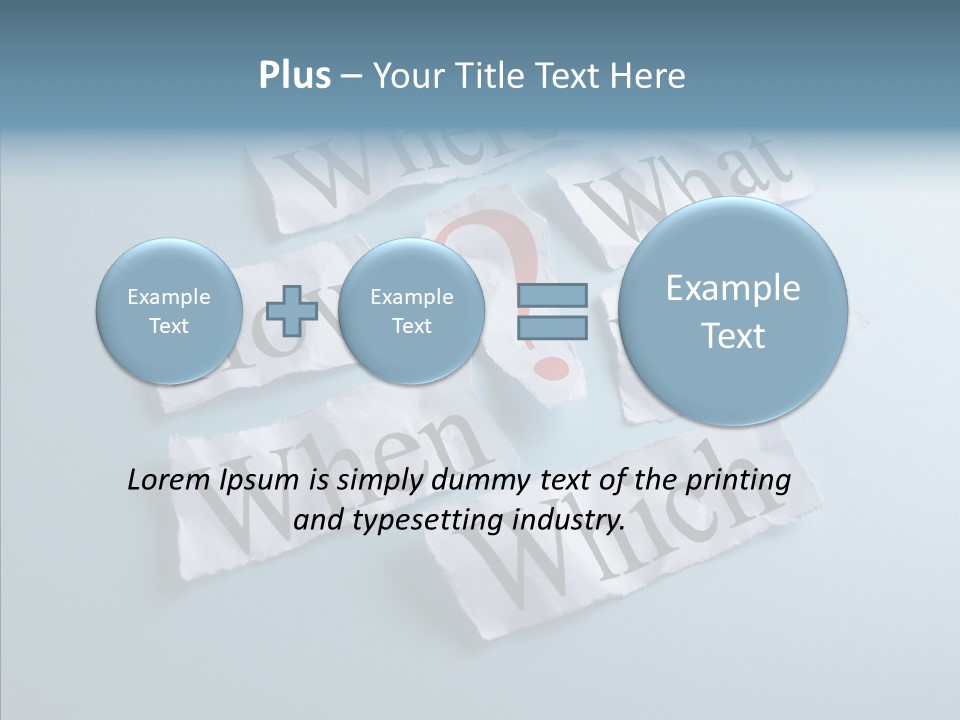 Who Where How PowerPoint Template