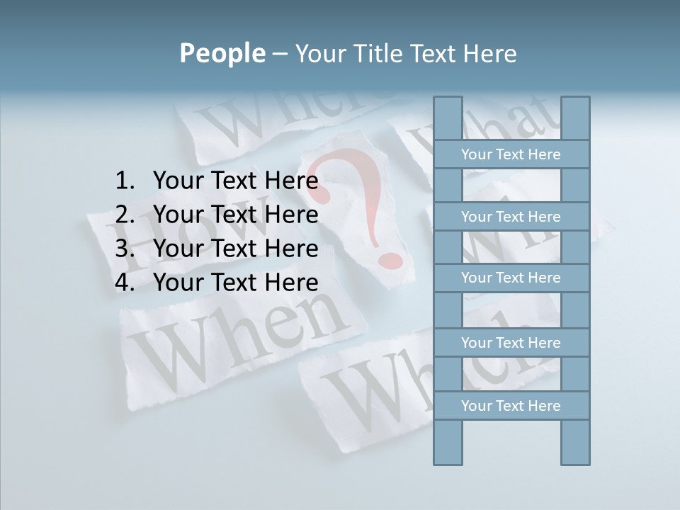 Who Where How PowerPoint Template