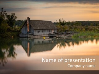 Year Seasons Duemmerung Donau PowerPoint Template