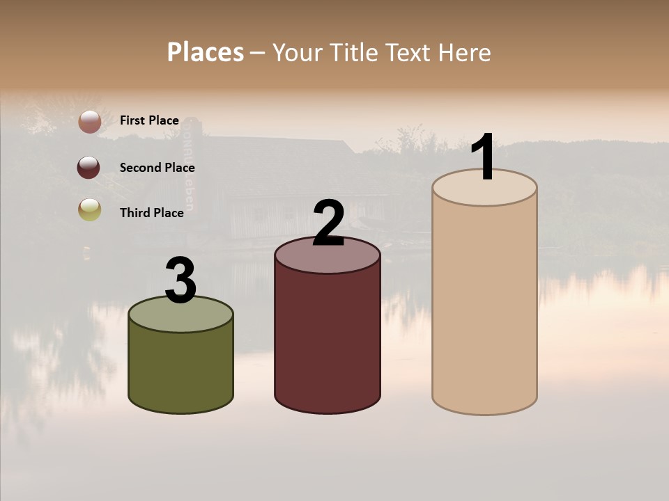 Year Seasons Duemmerung Donau PowerPoint Template