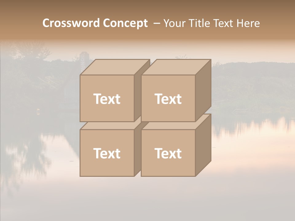 Year Seasons Duemmerung Donau PowerPoint Template