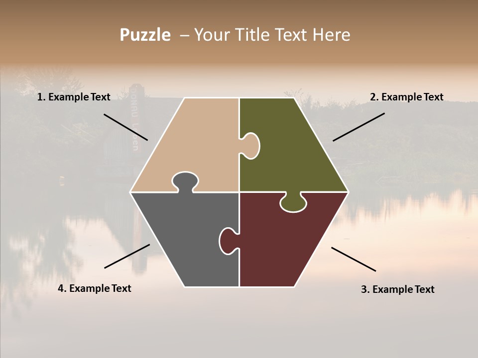 Year Seasons Duemmerung Donau PowerPoint Template