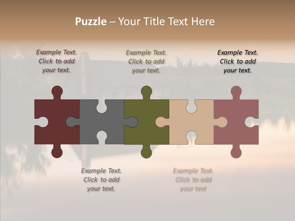 Year Seasons Duemmerung Donau PowerPoint Template