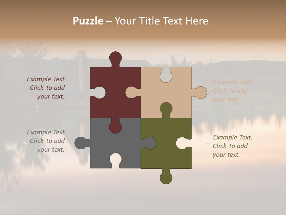 Year Seasons Duemmerung Donau PowerPoint Template