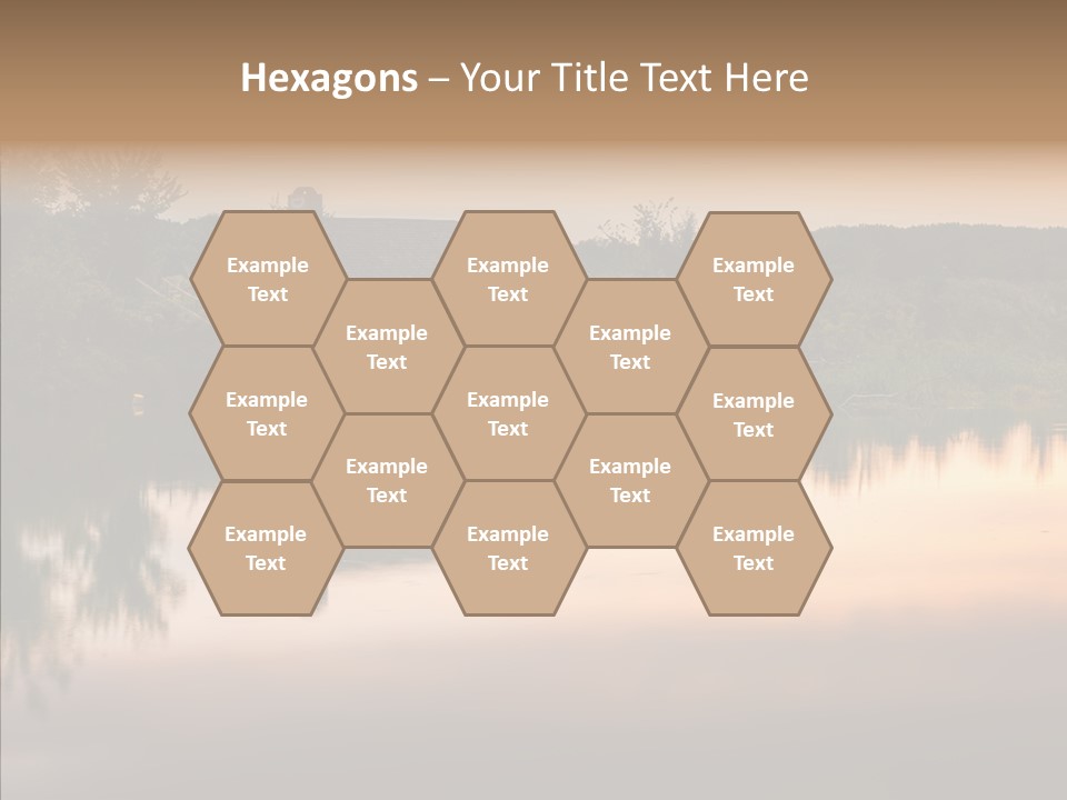 Year Seasons Duemmerung Donau PowerPoint Template