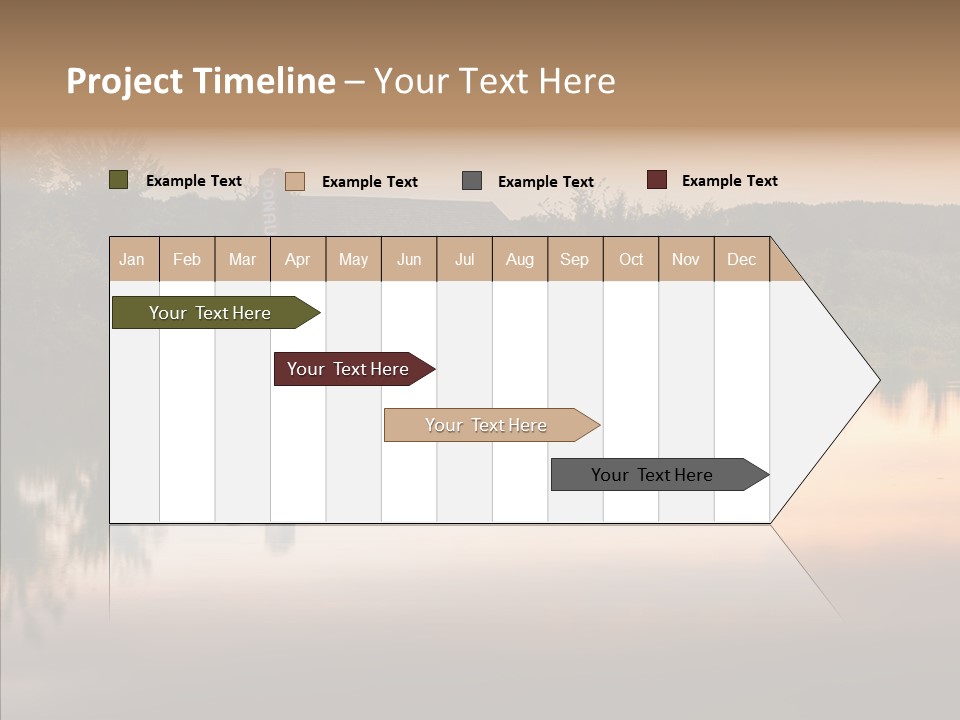 Year Seasons Duemmerung Donau PowerPoint Template