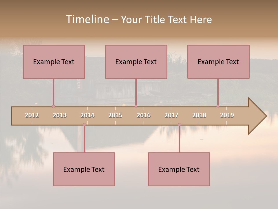 Year Seasons Duemmerung Donau PowerPoint Template