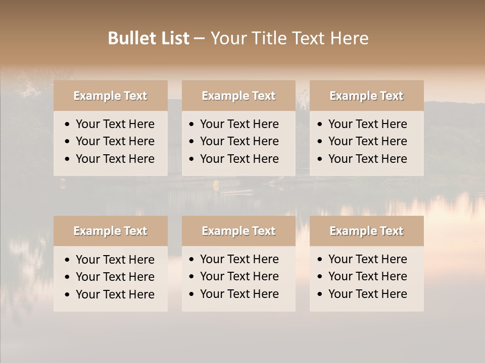 Year Seasons Duemmerung Donau PowerPoint Template
