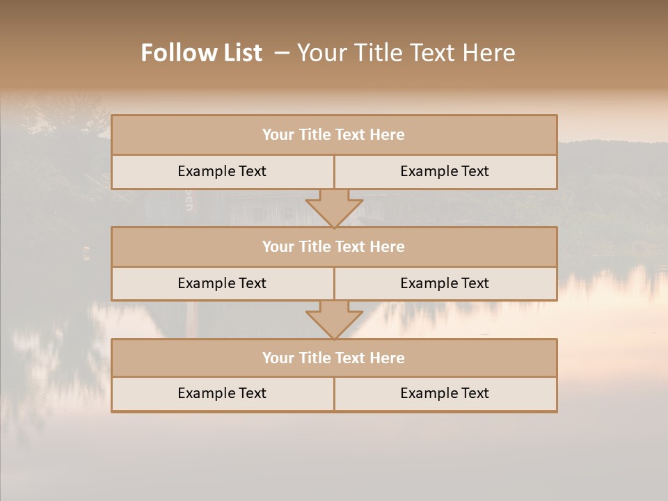 Year Seasons Duemmerung Donau PowerPoint Template