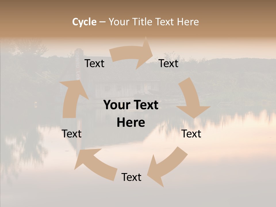 Year Seasons Duemmerung Donau PowerPoint Template