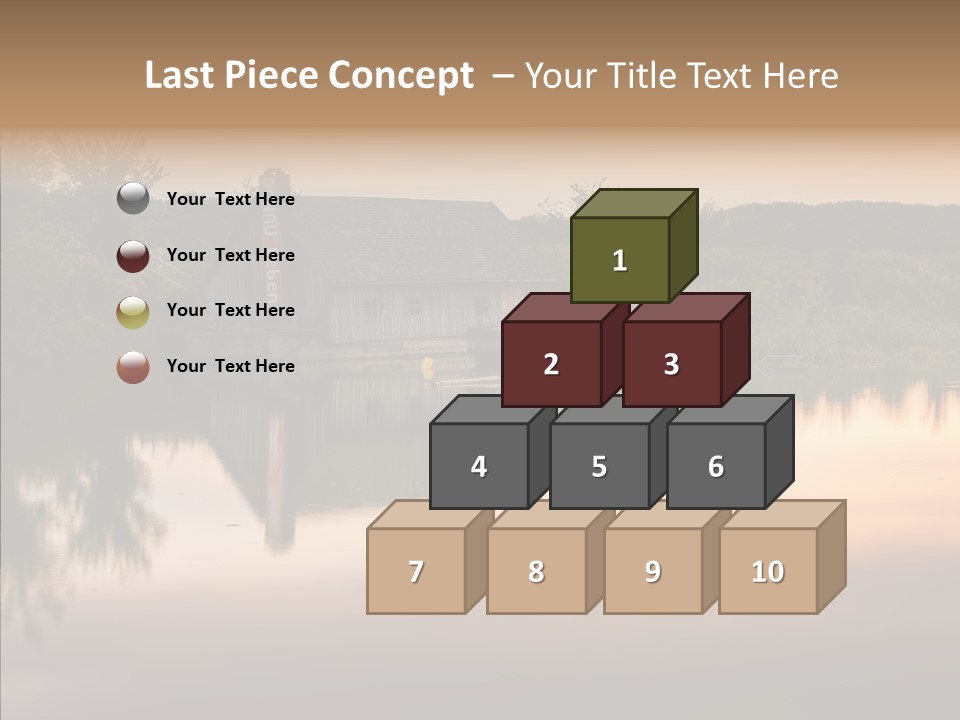 Year Seasons Duemmerung Donau PowerPoint Template