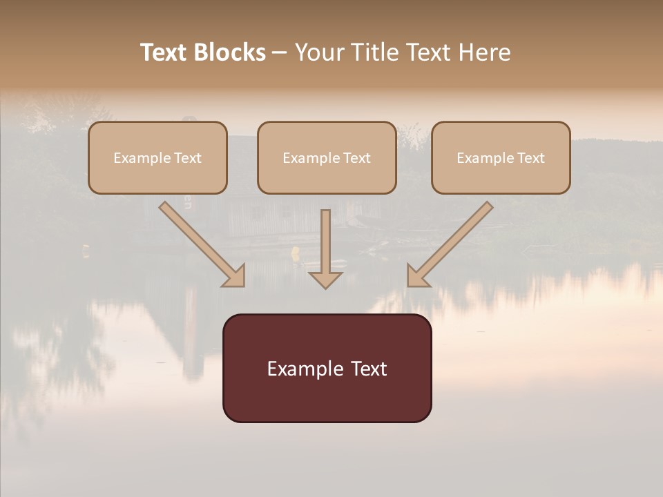 Year Seasons Duemmerung Donau PowerPoint Template