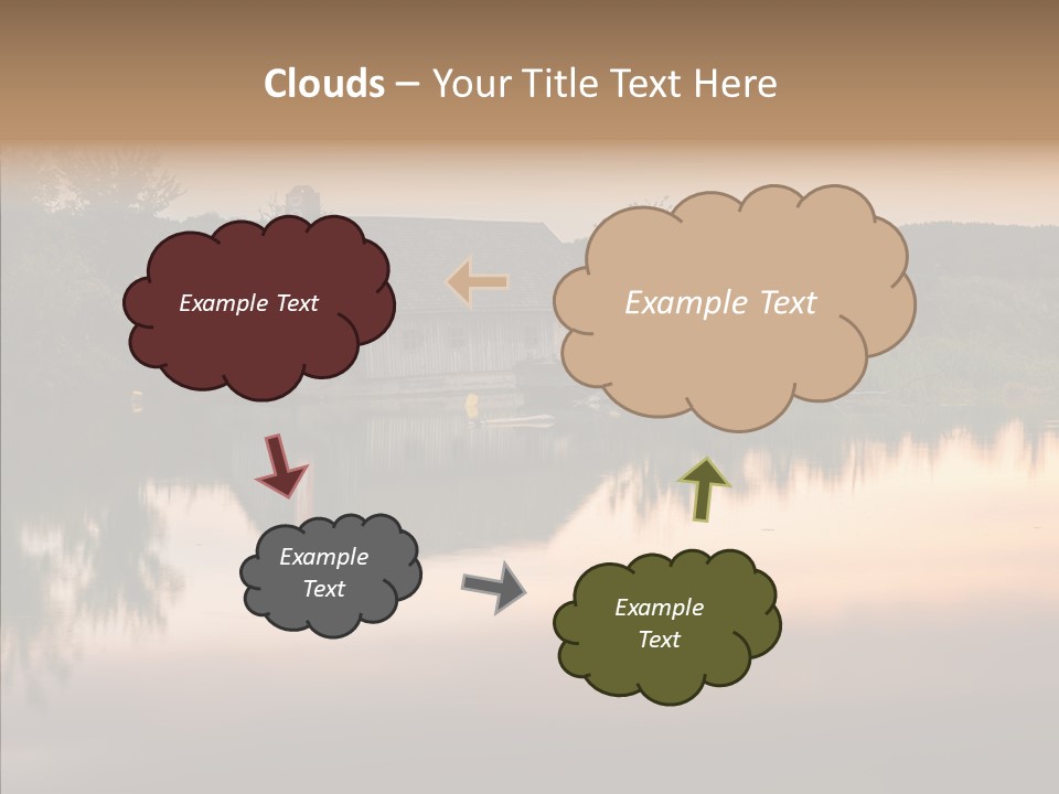 Year Seasons Duemmerung Donau PowerPoint Template