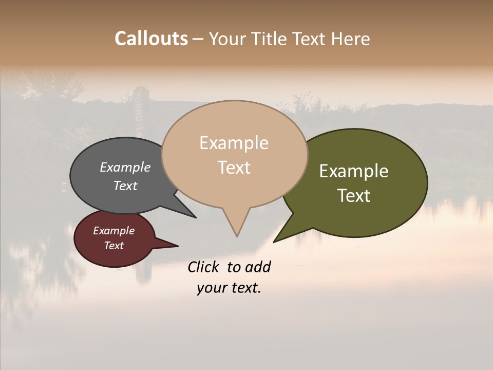 Year Seasons Duemmerung Donau PowerPoint Template